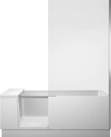 DURAVIT Vana s dvířky 700455 Design by EOOS #700455000000000 - Barva 32, Čiré sklo 1700 x 750 mm