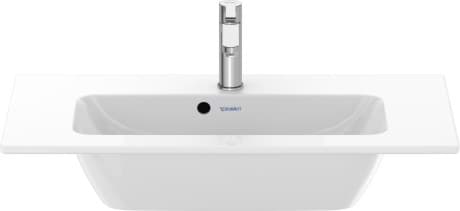 DURAVIT Umyvadlo 234283 Design by Philippe Starck #23428300601 - p Barva AA, Bílá Vysoký lesk, DuraShield, Počet míst pro mytí: 1 Uprostřed, Počet otvorů pro armaturu na jednom umyvadle: 1 Uprostřed 830 x 400 mm
