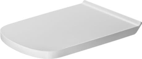DURAVIT Sedátko pro WC Vital 006239 Design by Matteo Thun & Antonio Rodriguez #0062390000 - Barva 00, Bílá Vysoký lesk, Barva závěsů: Nerez 379 x 507 mm