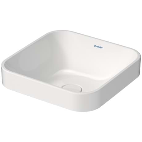 DURAVIT Umyvadlová mísa 235940 Design by sieger design #23594000001 - • Barva 00, Bílá Vysoký lesk, Počet míst pro mytí: 1 Uprostřed, Glazovaná zadní stěna: Ano 400 x 400 mm