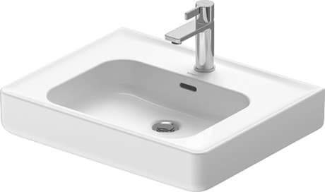 DURAVIT Umyvadlo 237660 Design by Philippe Starck #2376600000 - p Barva 00, Bílá Vysoký lesk, Počet míst pro mytí: 1 Uprostřed, Počet otvorů pro armaturu na jednom umyvadle: 1 Uprostřed, Přepad: Ano 600 mm