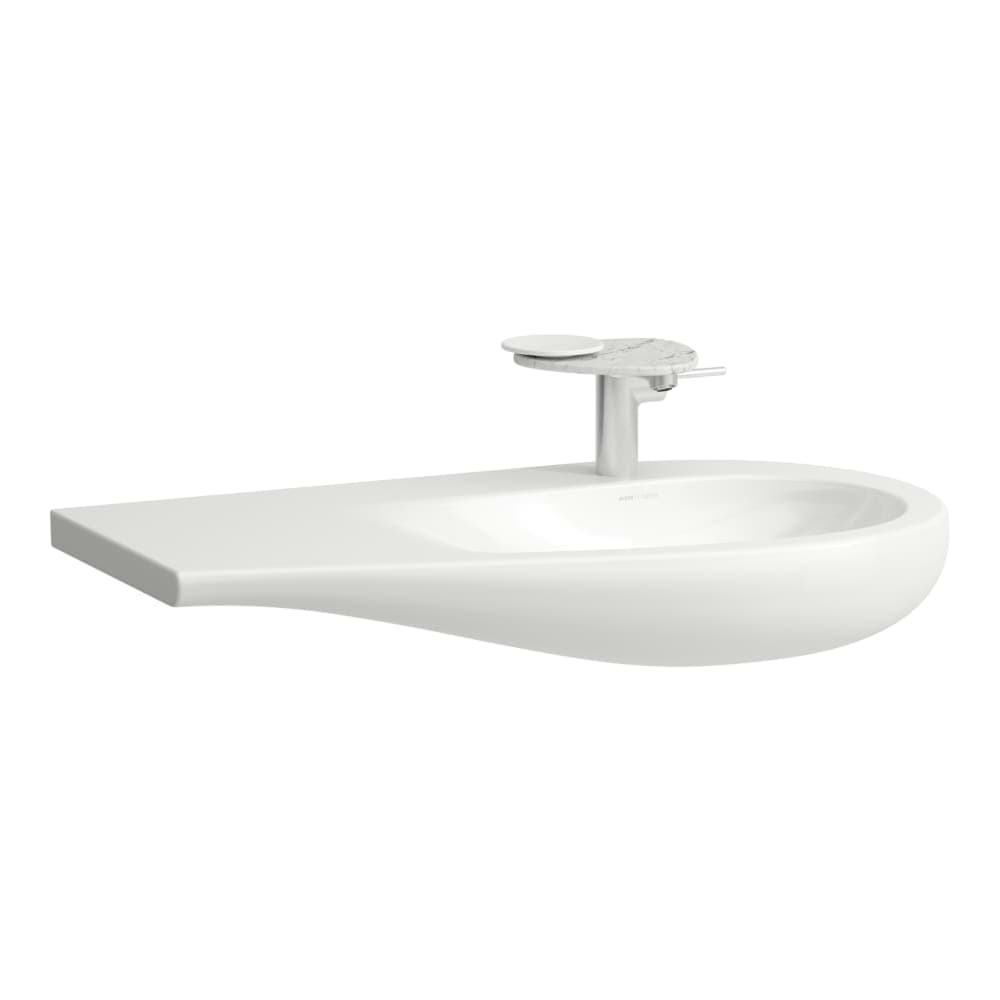 LAUFEN ILBAGNOALESSI Umyvadlo do nábytku, odkládací plocha vlevo 900 x 500 x 165 mm #H8149764001041