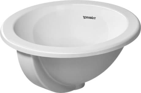 DURAVIT Vestavné umyvadlo 031840 Design by Prof. Frank Huster #0318400000 - • Barva 00, Bílá Vysoký lesk Ø 400 mm