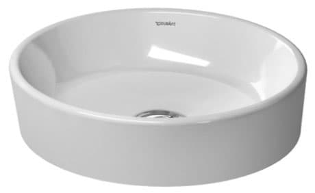 DURAVIT Umyvadlová mísa 232144 Design by Philippe Starck #23214400001 - • Barva 00, Bílá Vysoký lesk, Ovalné, Počet míst pro mytí: 1 Uprostřed 435 mm