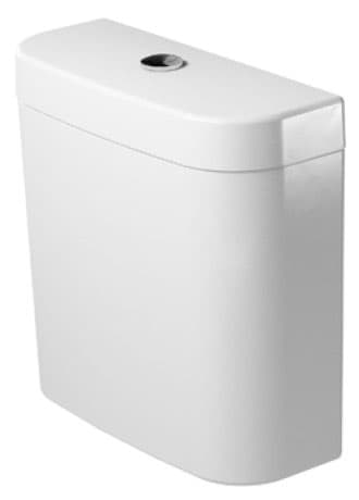 DURAVIT Splachovací nádržka 093110 Design by sieger design #0931100005 - © Barva 00, Bílá, Množství vody na splachování: 6/3 l, Pozice připojení vody: Vlevo dole 3/8", Pozice ovládání splachování: Shora, Skrytá přípojka, Sjednocený vodní štítek (UWL) třída: 2 405 x 160 mm