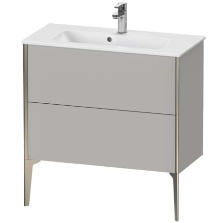 DURAVIT Stojící skříňka pod umyvadlo XV4489 Design by sieger design #XV44890B1800E00 - Barva M07, Beton šedá Matná, Dekor, Profil: Champagne 810 x 390 mm