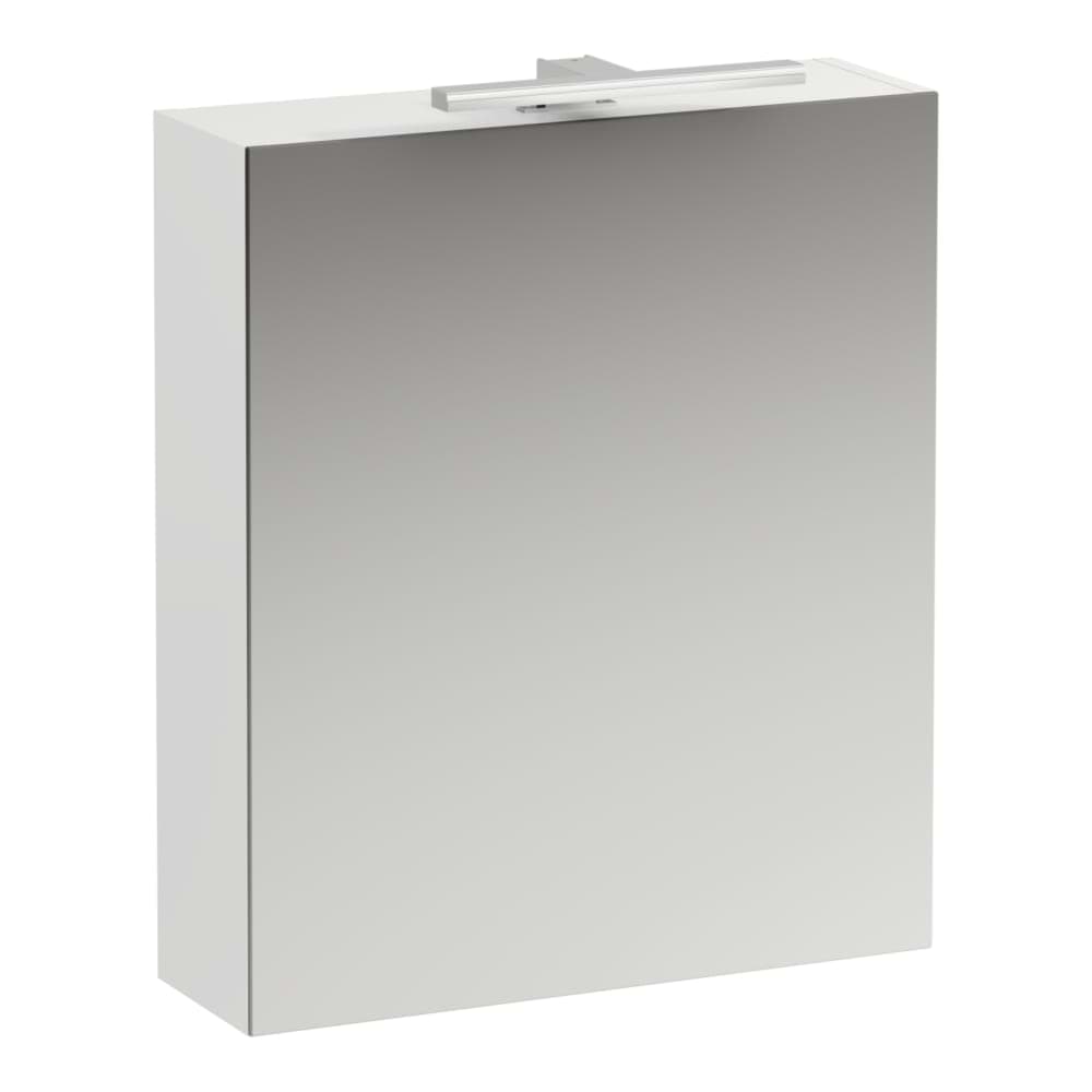 LAUFEN BASE Zrcadlová skříňka, závěsy dvířek vlevo, osvětlení, el.zásuvka EU IP 44 600 x 185 x 700 mm #H4027511109991 - 999 - Multicolour
