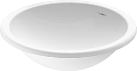 DURAVIT Vestavné umyvadlo 031845 Design by Prof. Frank Huster #0318450000 - • Barva 00, Bílá Vysoký lesk Ø 450 mm
