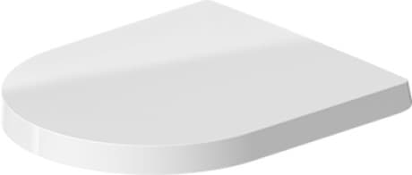 Ảnh của DURAVIT Sedátko pro WC 002019 Design by Philippe Starck #0020190000 - Barva 00, Bílá Vysoký lesk, Barva závěsů: Nerez, Překrývající se 374 x 438 mm