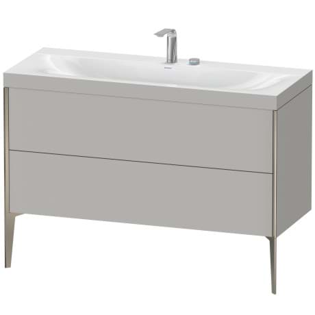 DURAVIT c-bonded set stojící XV4712 E/N/O Design by sieger design #XV4712NB135PA00 - Barva M07, Beton šedá Matná, Dekor 1200 x 480 mm