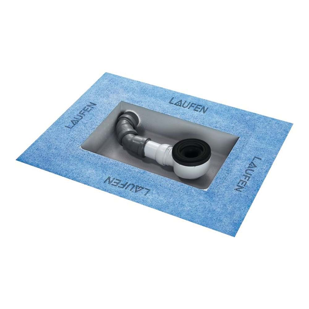 LAUFEN Montážní sada pro sprchové vaničky Marbond typu DN 50 / výška 100 mm, se sifonem, levá 460 x 320 x 100 mm #H2900430000001
