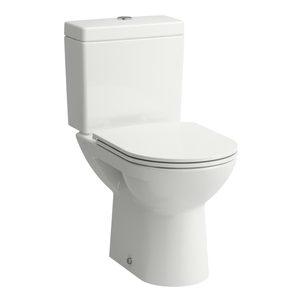 Bild von LAUFEN PRO Stand-WC-Kombination, Tiefspüler, mit Spülrand, Abgang waagerecht 670 x 360 x 420 mm #H8249560000001 - 000 - Weiß