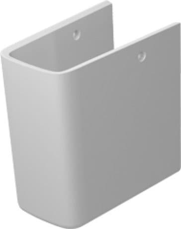 DURAVIT Polosloup 085840 Design by Philippe Starck #0858400000 - Barva AA, Bílá Vysoký lesk, DuraShield 170 x 300 mm