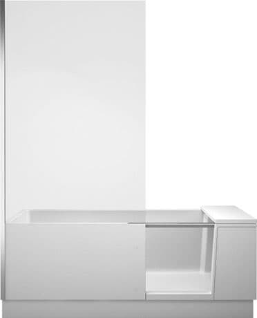 DURAVIT Vana s dvířky 700454 Design by EOOS #700454000000000 - Barva 32, Čiré sklo 1700 x 750 mm