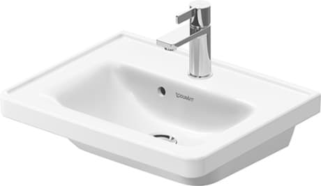 DURAVIT Umývátko 074250 Design by Bertrand Lejoly #07425000601 - p Barva 00, Počet otvorů pro armaturu na jednom umyvadle: 1 Uprostřed, Glazovaná zadní stěna: Ne 500 x 400 mm