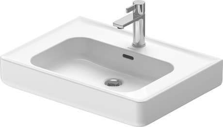 DURAVIT Umyvadlo 237665 Design by Philippe Starck #2376650000 - p Barva 00, Bílá Vysoký lesk, Počet míst pro mytí: 1 Uprostřed, Počet otvorů pro armaturu na jednom umyvadle: 1 Uprostřed, Přepad: Ano 650 mm