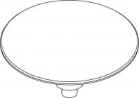 DURAVIT Kryt ventilu 100268 #1002684600 - barva 10, náhradní díl pro vypouštěcí šroubení