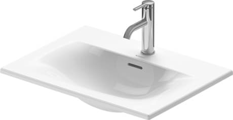 DURAVIT Vestavné umyvadlo 038560 Design by sieger design #03856000001 - p Barva 00, 600x450 mm, Bílá Vysoký lesk, Počet otvorů pro armaturu na jednom umyvadle: 1 600 mm