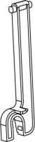 DURAVIT Sklopná páka malého splachovacího objemu #D593039