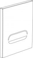 DURAVIT Čelní panel A2 včetně elektronické sítě, pisoár, lesklý chrom #D593032