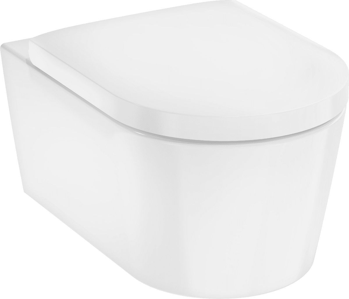 HANSGROHE EluPura S WC závěsné, Rimfree, sedátko SoftClose #62021450 - bílá