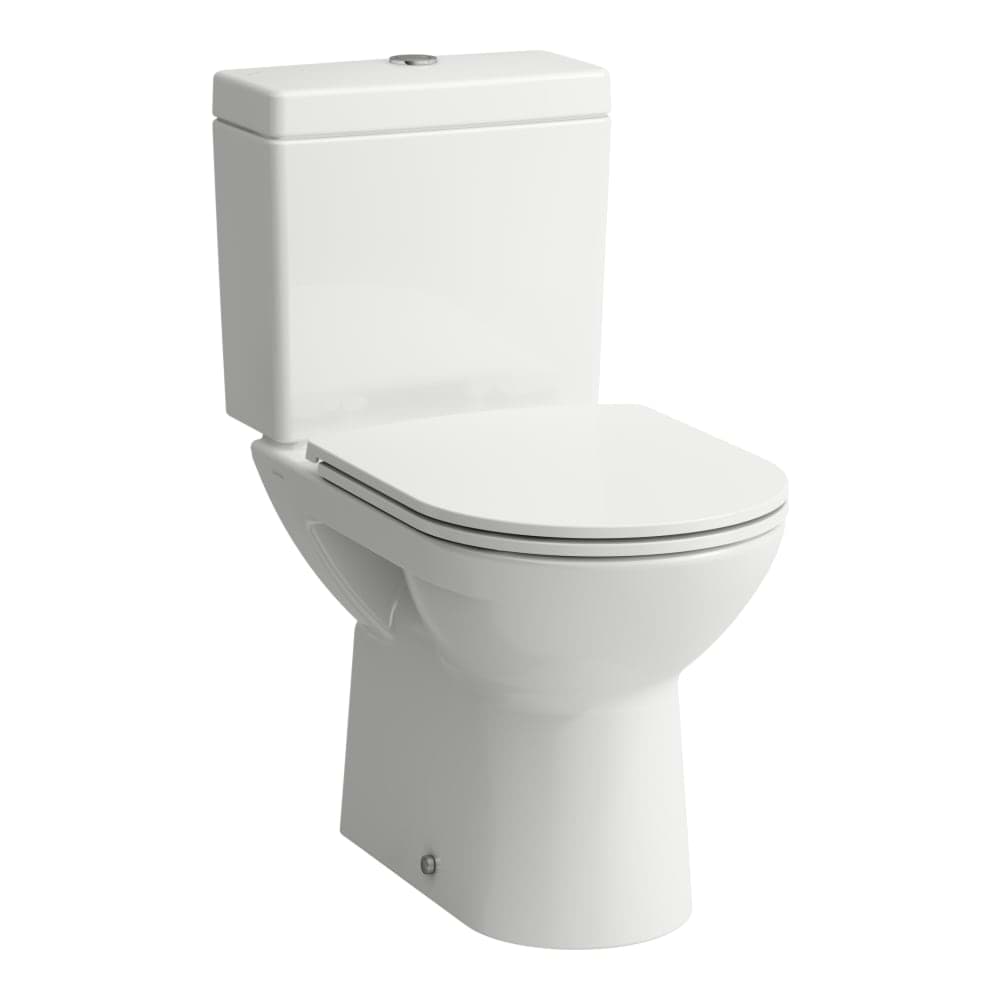 Bild von LAUFEN PRO Stand-WC-Kombination, Tiefspüler, mit Spülrand, Abgang waagerecht / senkrecht 670 x 360 x 420 mm #H8249570000001 - 000 - Weiß