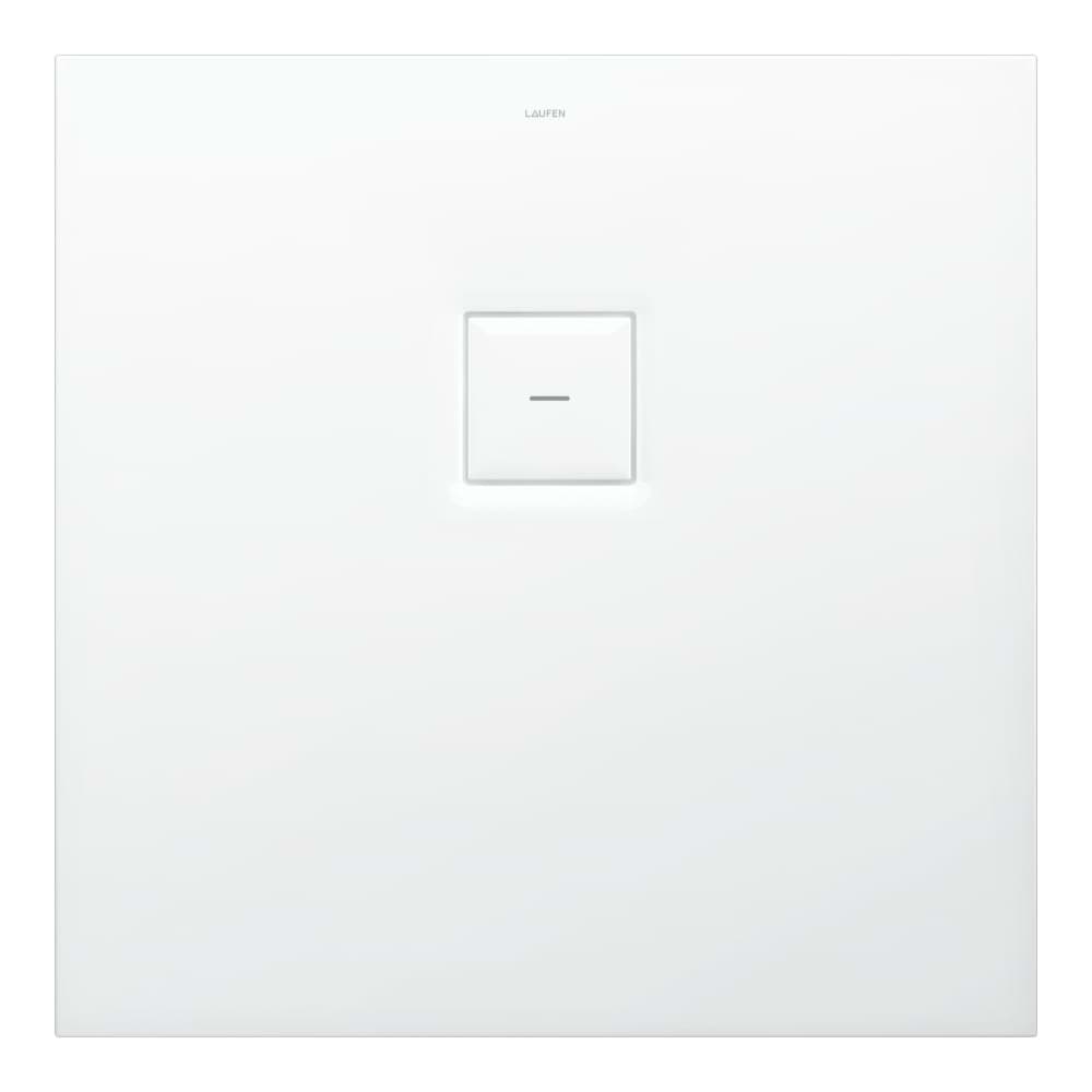 LAUFEN SOLUTIONS Sprchová vanička, čtvercová, s odtokem na straně, materiál Marbond 800 x 800 x 38 mm #H2134400000001 - 000 - Bílá