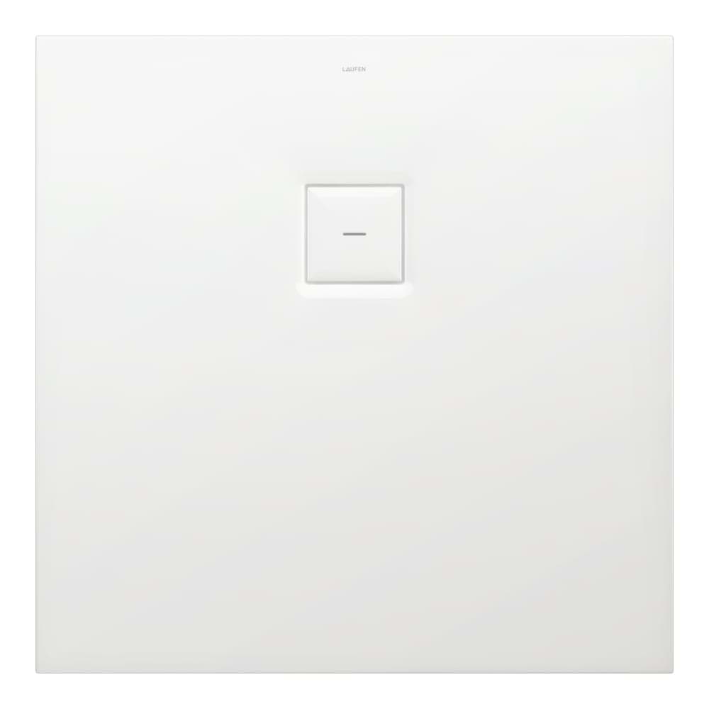 LAUFEN SOLUTIONS Sprchová vanička, čtvercová, vhodná pro instalaci v úrovni podlahy, materiál Marbond 900 x 900 x 38 mm #H2154420000001 - 000 - Bílá