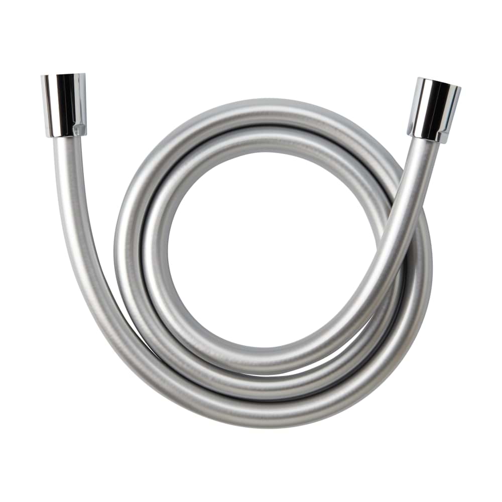 LAUFEN SPRCHOVÝ PROGRAM Plastová sprchová hadice 1/2" x 1/2", stříbrná barva, s kovovým efektem a otočným připojením, délka hadice 1250 mm 1250 mm #H3629800001211