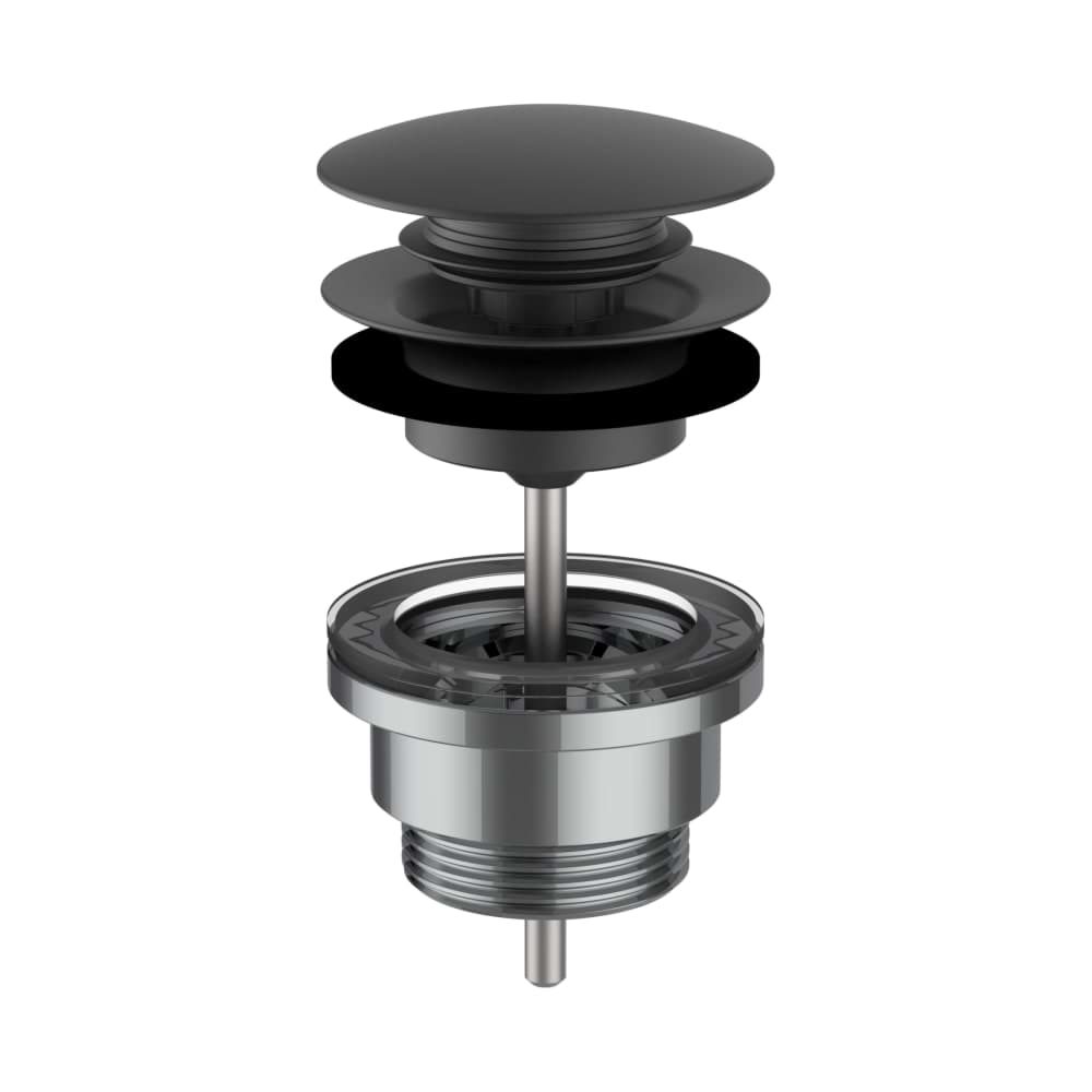 LAUFEN Umyvadlová výpusť, click-clack, PVD titan černý mat #H3709890811041