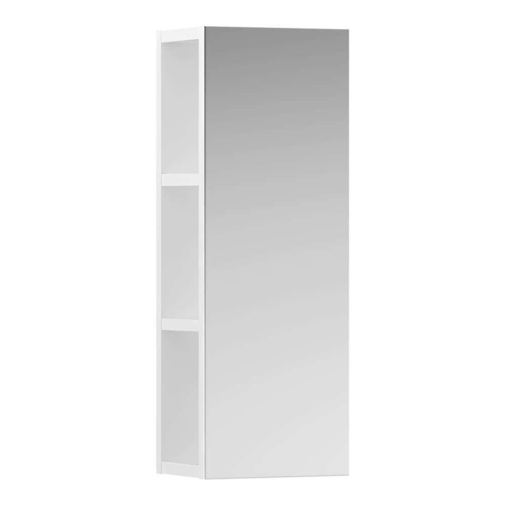 LAUFEN BASE Otevřená skříňka se zrcadlem 250 x 185 x 700 mm #H4029501102611 - 261 - Bílá lesklá