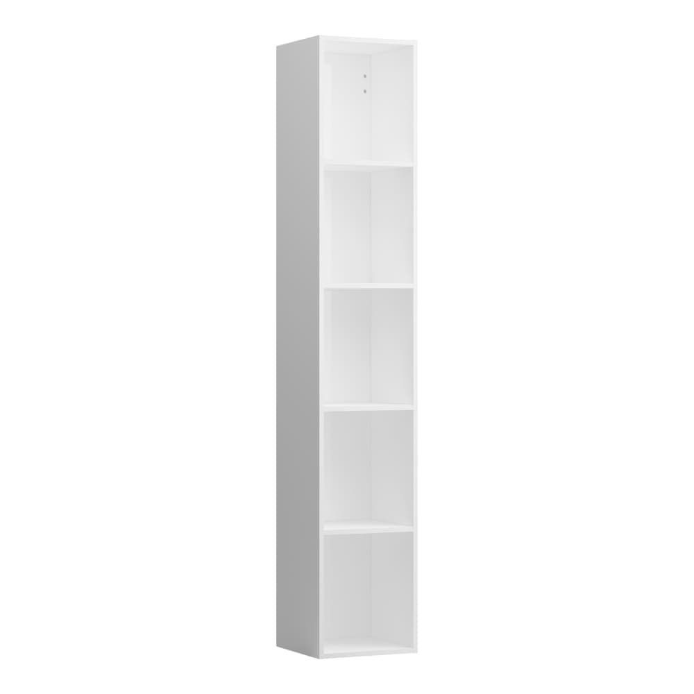 LAUFEN SPACE Otevřená skříňka, 4 police, včetně instalačního setu 494012 300 x 295 x 1700 mm #H4109001601031 - 103 - Tmavý jilm, úchyt hliník černá mat