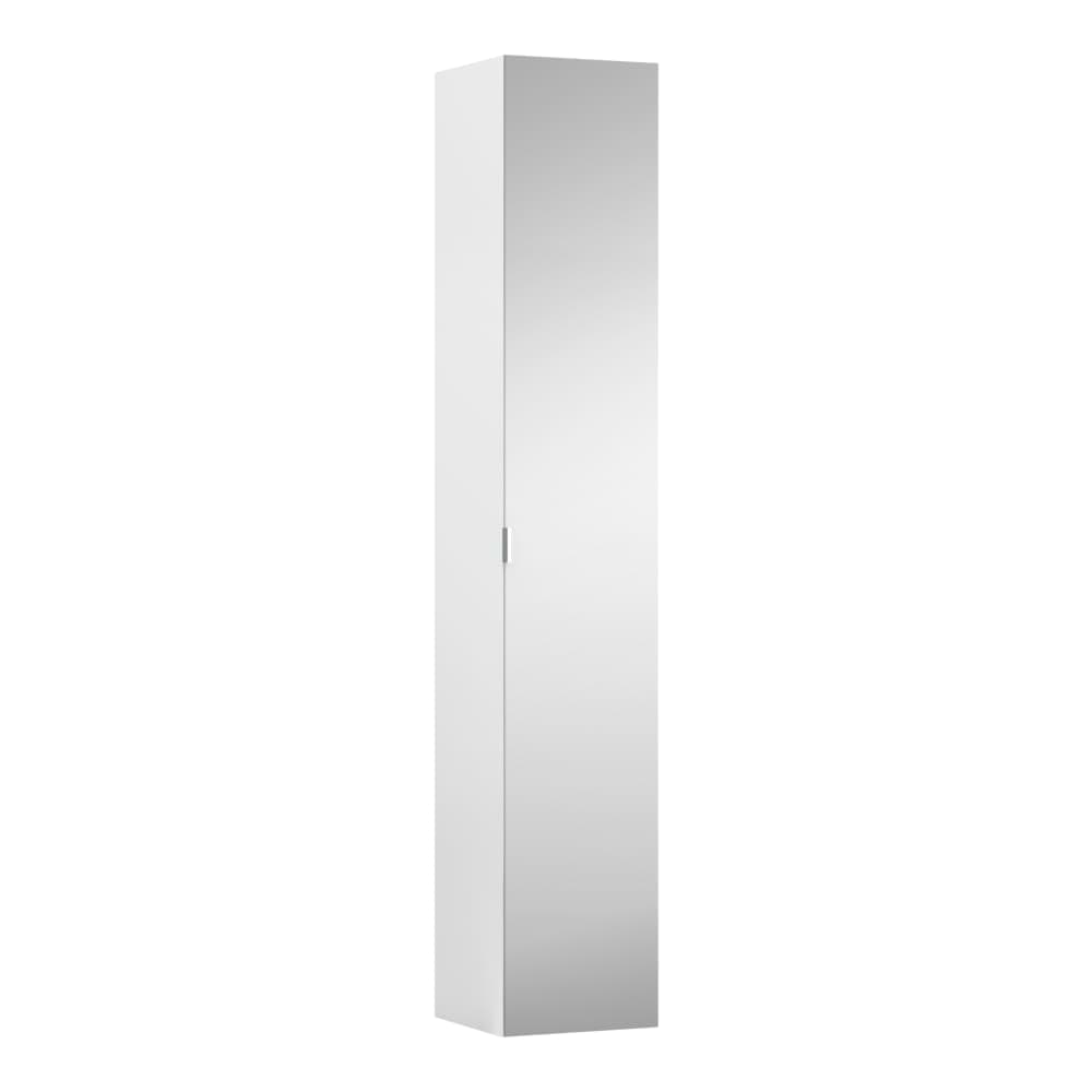 LAUFEN SPACE Vysoká skříňka, dvířka vlevo nebo vpravo, 4 skleněné police, včetně instalačního setu 494012 300 x 300 x 1700 mm #H4109011601011 - 101 - Světlý ořech, hliníkový úchyt