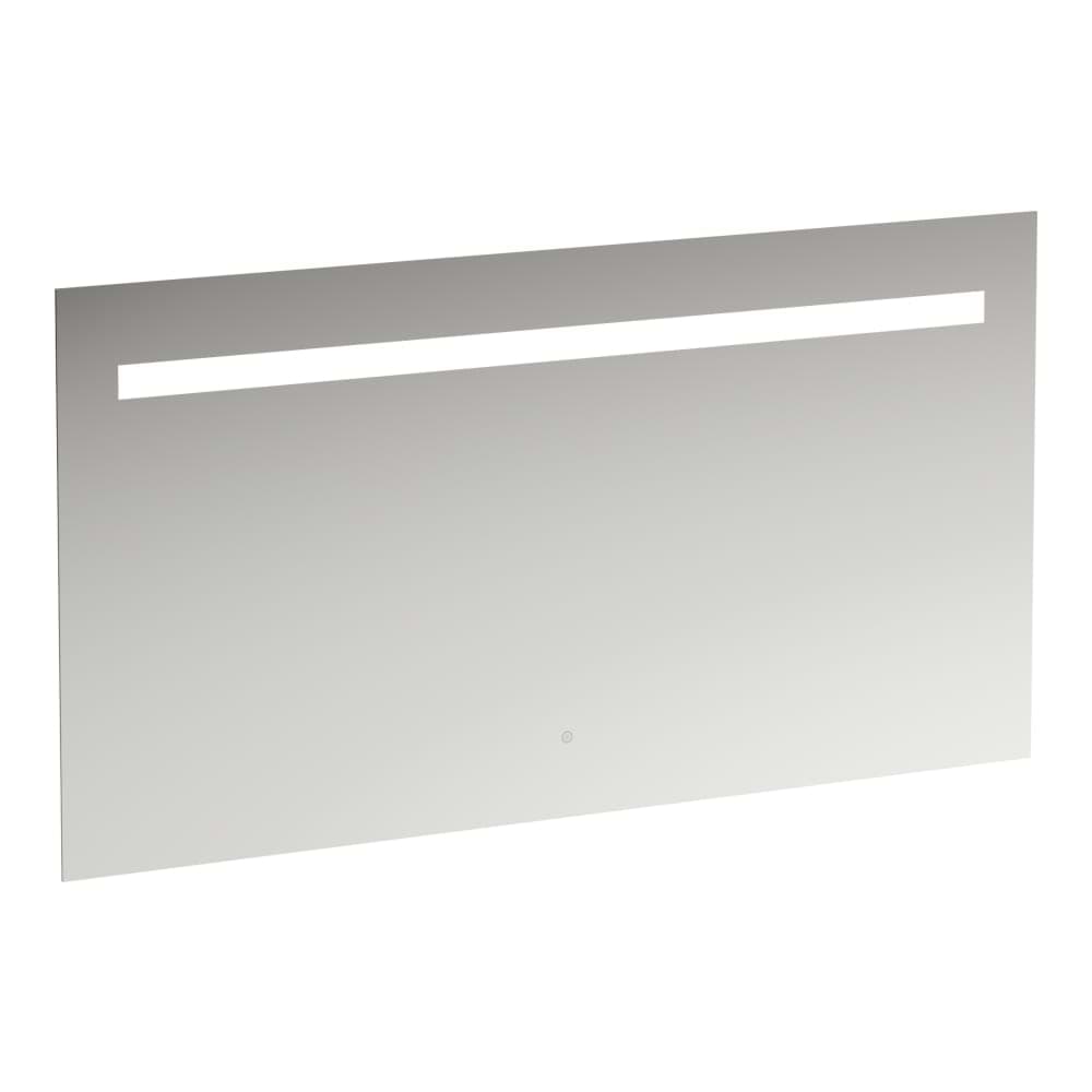 LAUFEN LEELO Zrcadlo, 1300 mm v hliníkovém rámu s vodorovným LED osvětlením, 1 dotykový senzor (Zap/Vyp/Stmívání), 4000 K, IP44 1300 x 38 x 700 mm #H4476829501441 - 144 - Zrcadlo