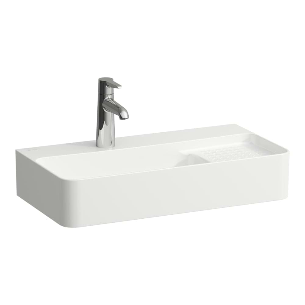 LAUFEN Umyvadlo VAL "compact" na desku, s polosuchou plochou vpravo 600 x 310 x 115 mm #H8172857161421