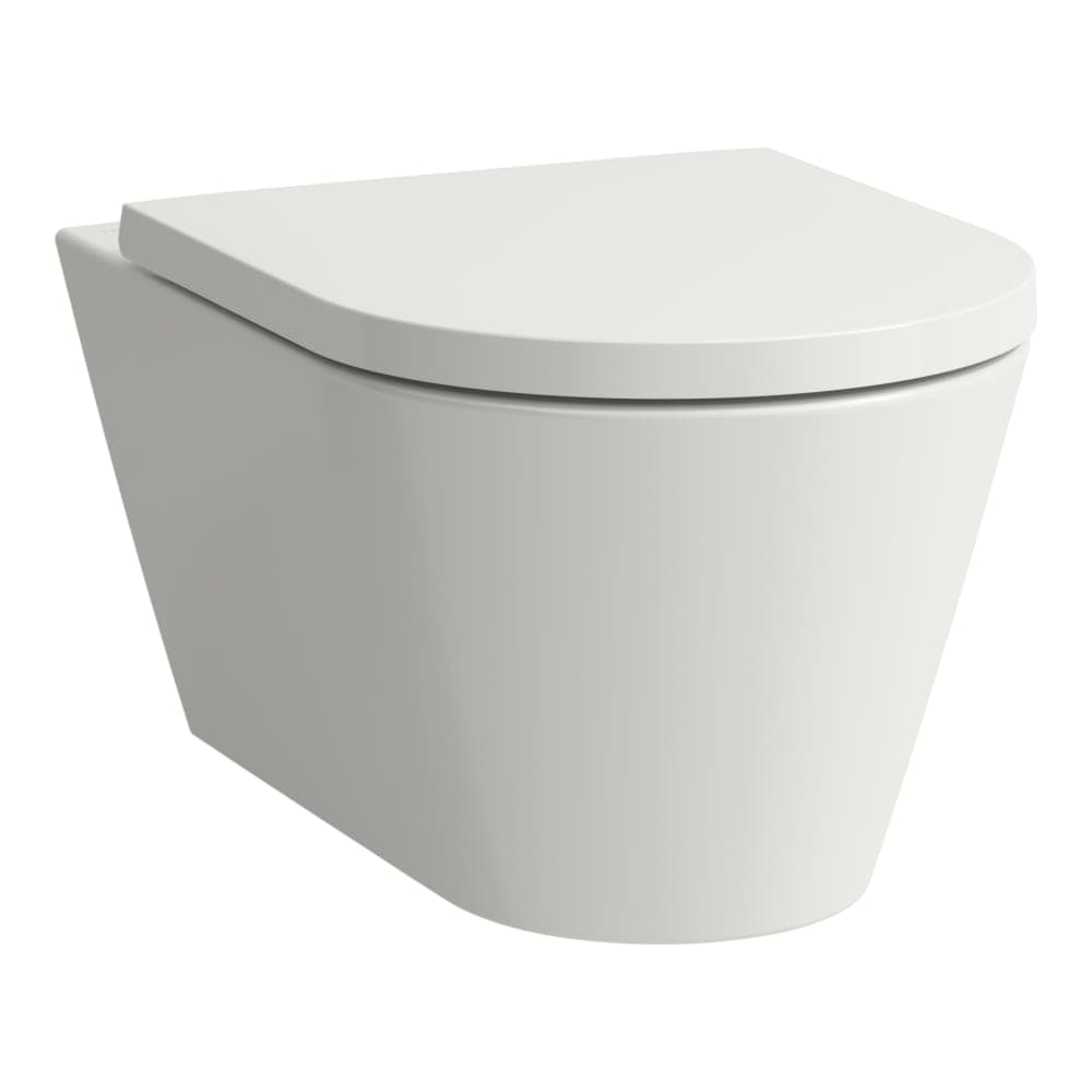LAUFEN Kartell LAUFEN Závěsný klozet, 'Silent flush', rimless, hluboké splachování 545 x 370 x 340 mm #H8213317580001 - 758 - Grafit mat