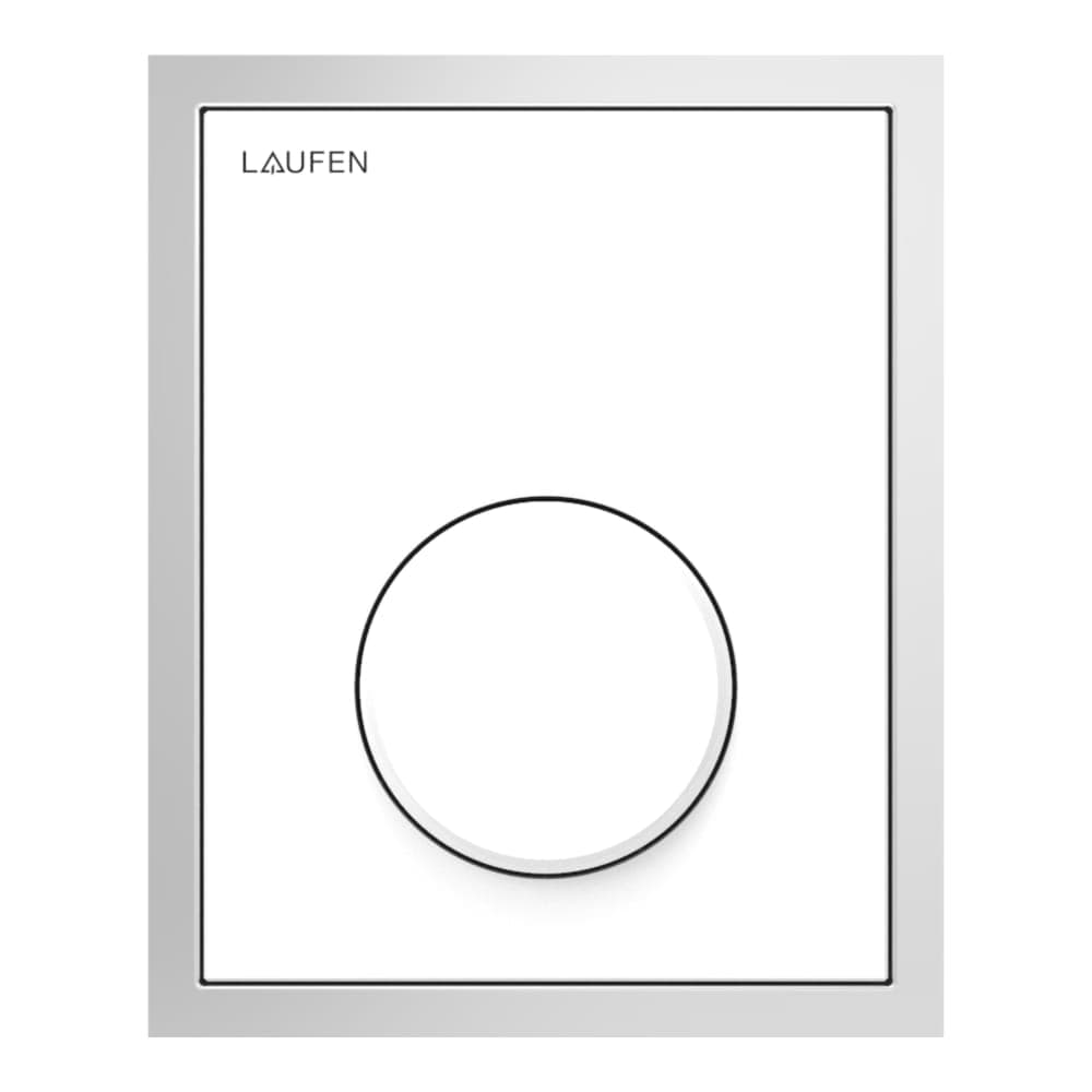 LAUFEN INEO OPERAČNÍ DESKA URINÁL LIS AU108Skleněná, zapuštěná s rámem z leštěné nerezové oceli 1 x 107 x 132 mm #H9091080200001 - 020 - černá lesklá
