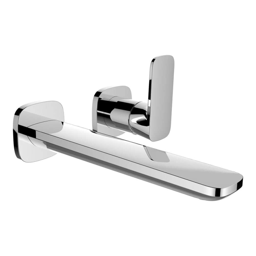LAUFEN CITYPLUS Umyvadlová podomítková páková baterie pro 2-bodový Simibox, pevný výtok 185 mm, chrom #HF905370100000