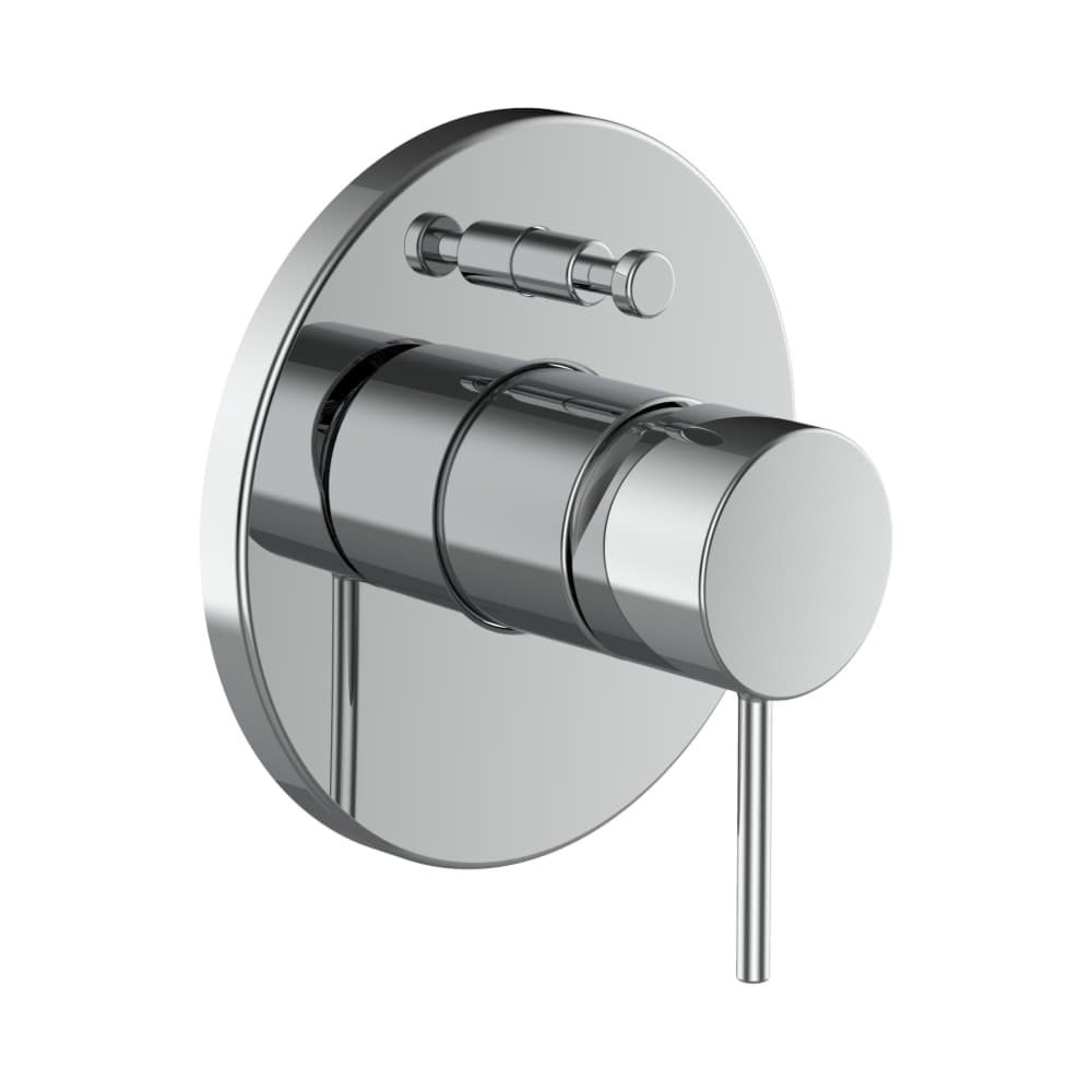 LAUFEN TWINPLUS Vrchní sada vanové podomítkové pákové baterie pro Simibox, s přepínačem a zavzdušňovacím ventilem, chrom #HF905489100000