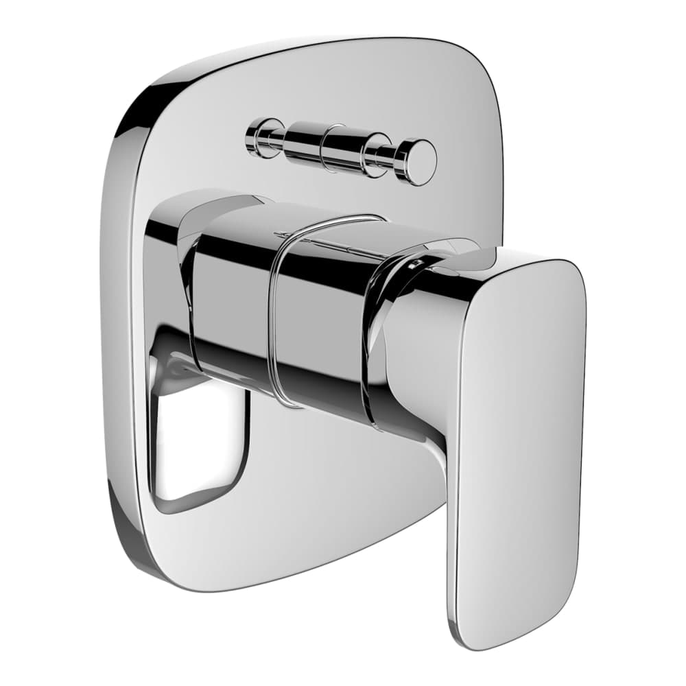 LAUFEN CITYPLUS Vrchní sada podomítkové vanové baterie pro Simibox nebo Simibox Light, s přepínačem a zavzdušňovacím ventilem, chrom #HF905389100000