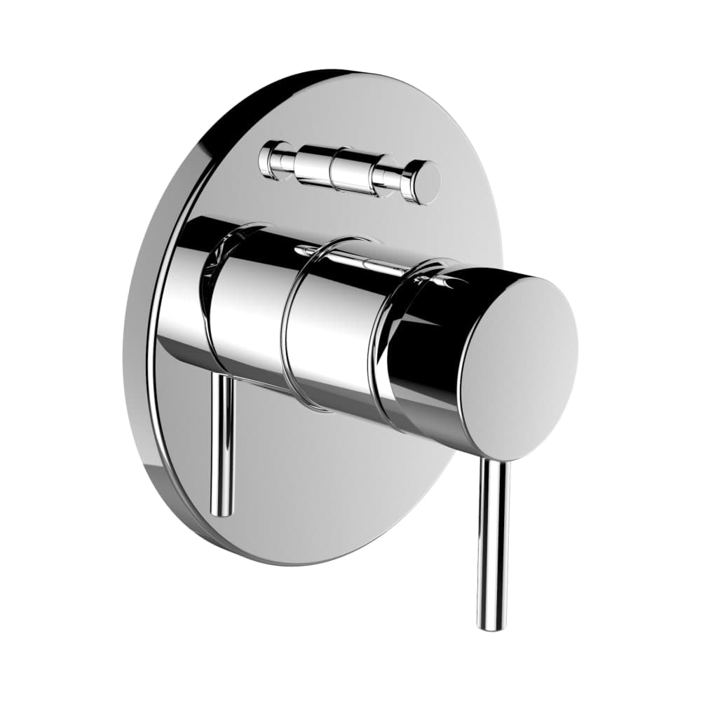 LAUFEN TWINPLUS Vrchní sada vanové podomítkové pákové baterie pro Simibox, s přepínačem, chrom #HF905479100000