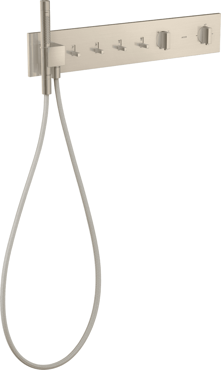 HANSGROHE Modul termostatu AXOR ShowerComposition 610/110 skrytý pro 4 spotřebiče #12573820 - kartáčovaný nikl