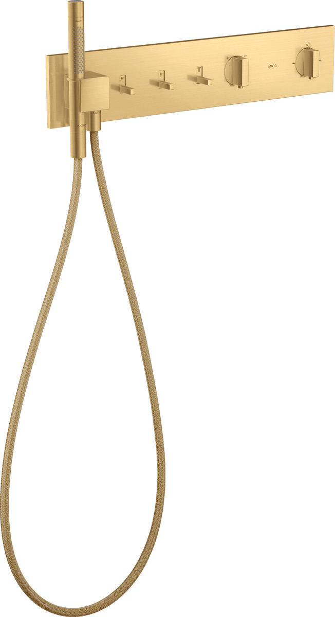HANSGROHE Modul termostatu AXOR ShowerComposition 540/110 skrytý pro 3 spotřebiče #12572250 - Brushed Gold Optic