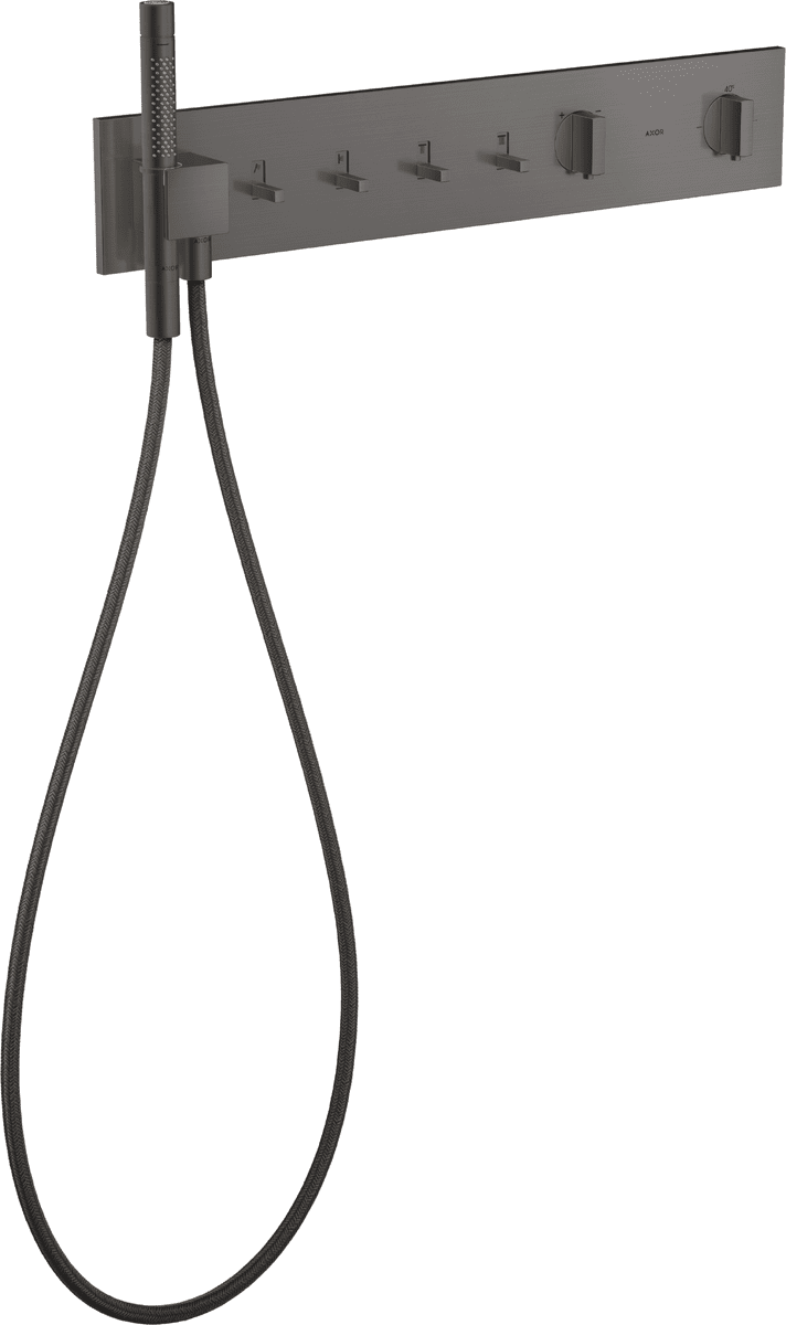HANSGROHE AXOR ShowerComposition termostatický modul 610/110 skrytý pro 4 spotřebiče #12573340 - kartáčovaný černý chrom
