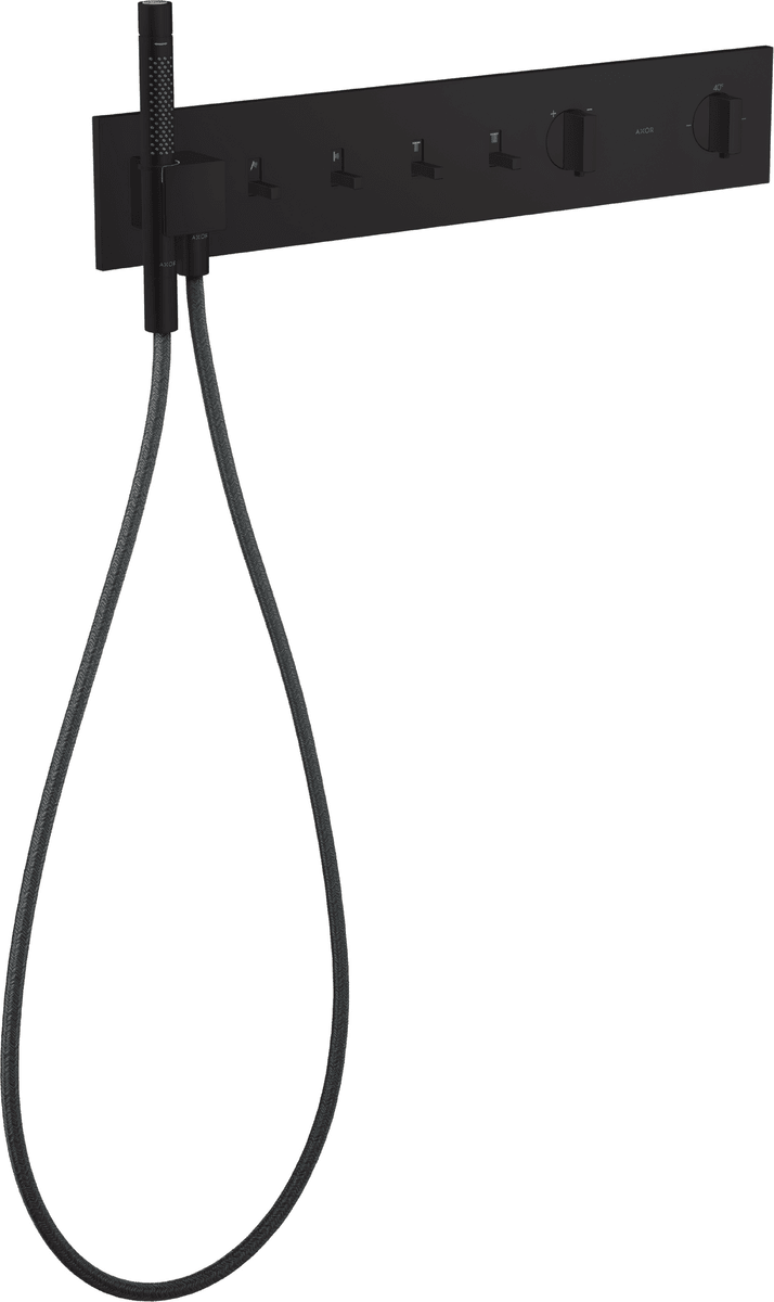 HANSGROHE AXOR ShowerComposition Modul termostatu 610/110 pod omítku pro 4 spotřebiče #12573670 - matná černá
