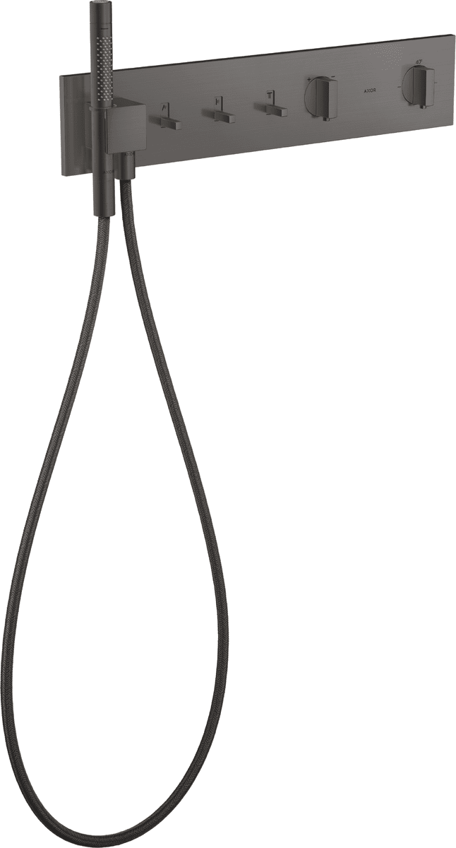 HANSGROHE AXOR ShowerComposition termostatický modul 540/110 skrytý pro 3 spotřebiče #12572340 - kartáčovaný černý chrom