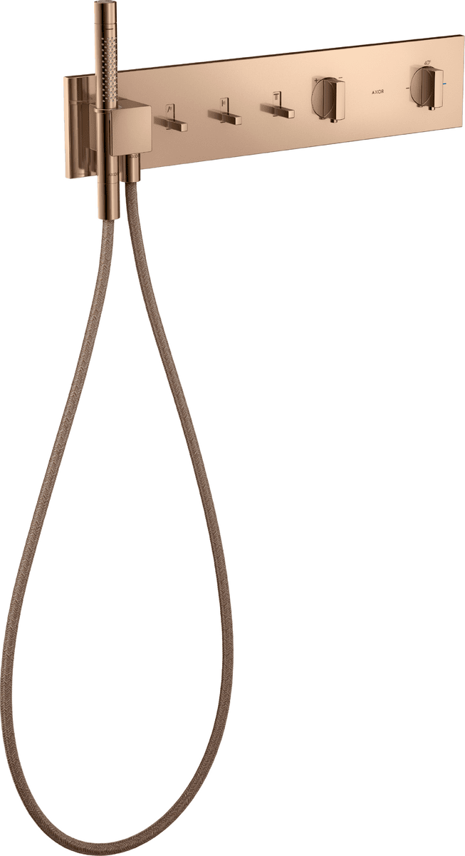 HANSGROHE Modul termostatu AXOR ShowerComposition 540/110 skrytý pro 3 spotřebiče #12572300 - Leštěné červené zlato