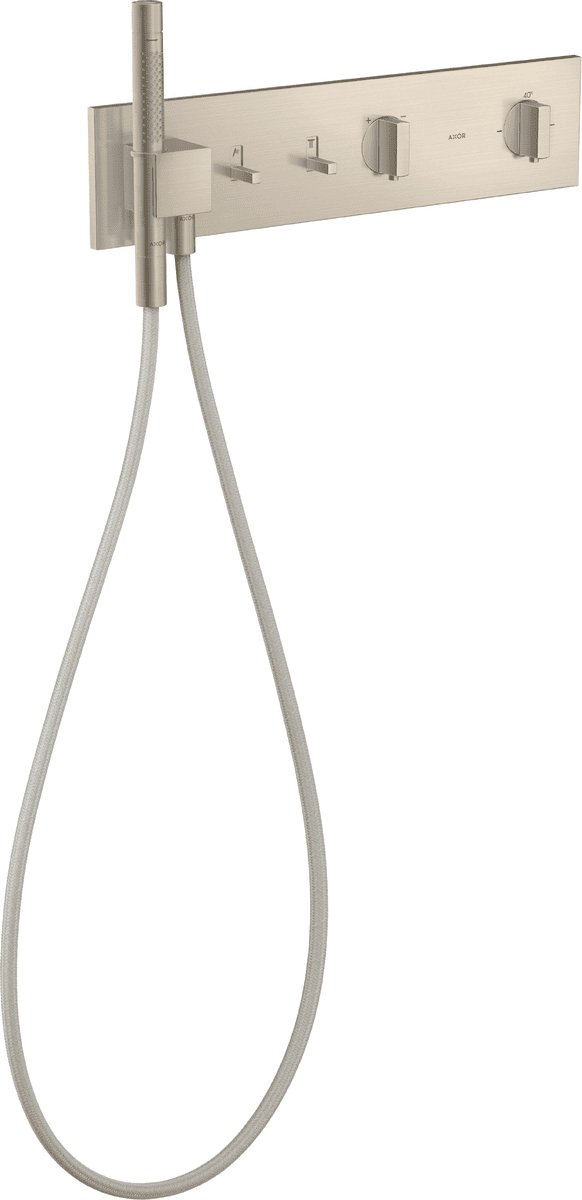 HANSGROHE AXOR ShowerComposition termostatický modul 470/110 skrytý pro 2 spotřebiče #12571820 - kartáčovaný nikl