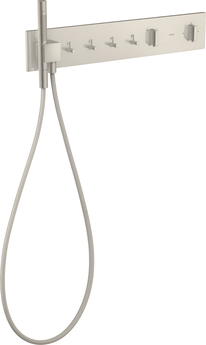 HANSGROHE AXOR ShowerComposition termostatický modul 610/110 skrytý pro 4 spotřebiče #12573800 - nerezová ocel