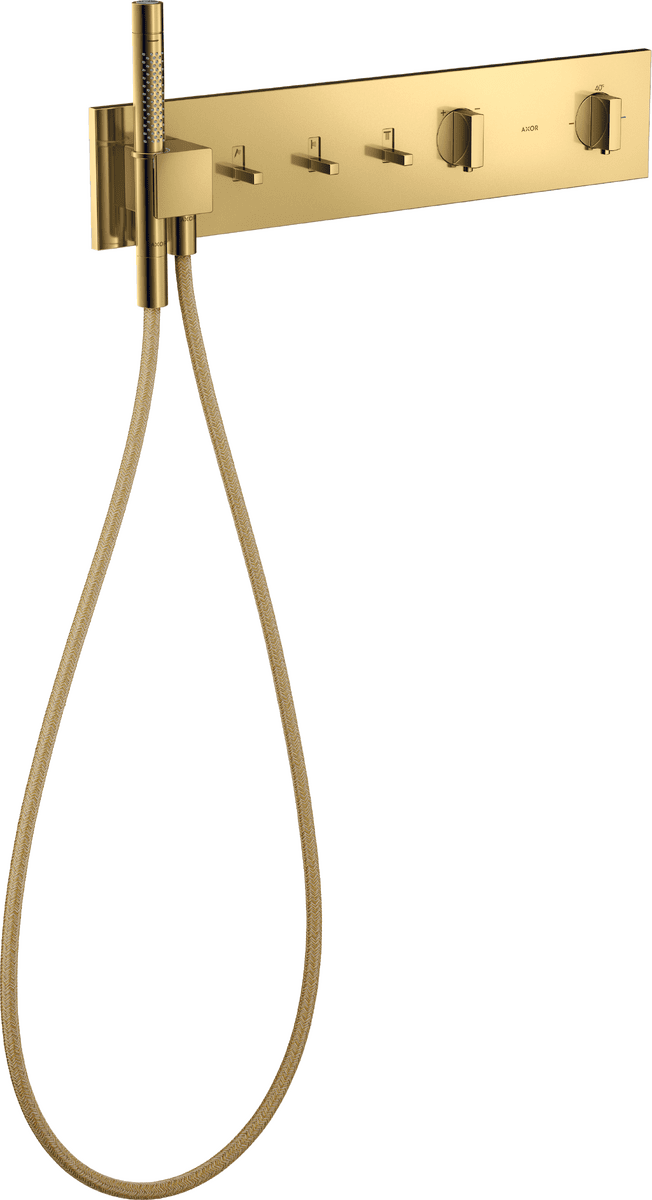 HANSGROHE Modul termostatu AXOR ShowerComposition 540/110 skrytý pro 3 spotřebiče #12572990 - Polished Gold Optic